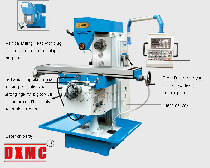 knee type milling machine x36b